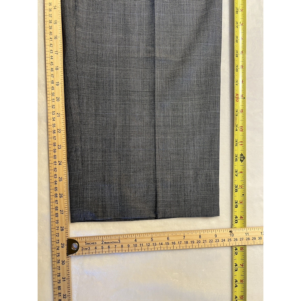 Brooks Brothers Brooksease 43R 38x28 Gray Blue Glen Plaid Suit Short Arms - Picture 15 of 16